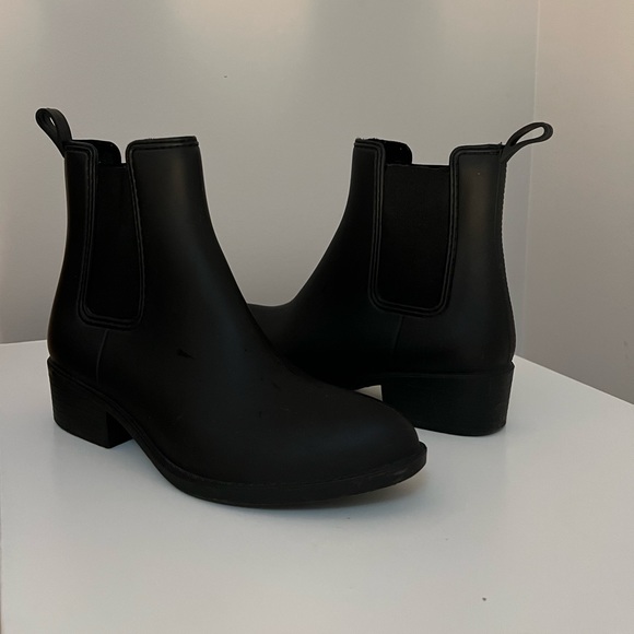 Jeffrey Campbell Shoes - Jeffrey Campbell Chelsea Rubber Rain Boots - Black